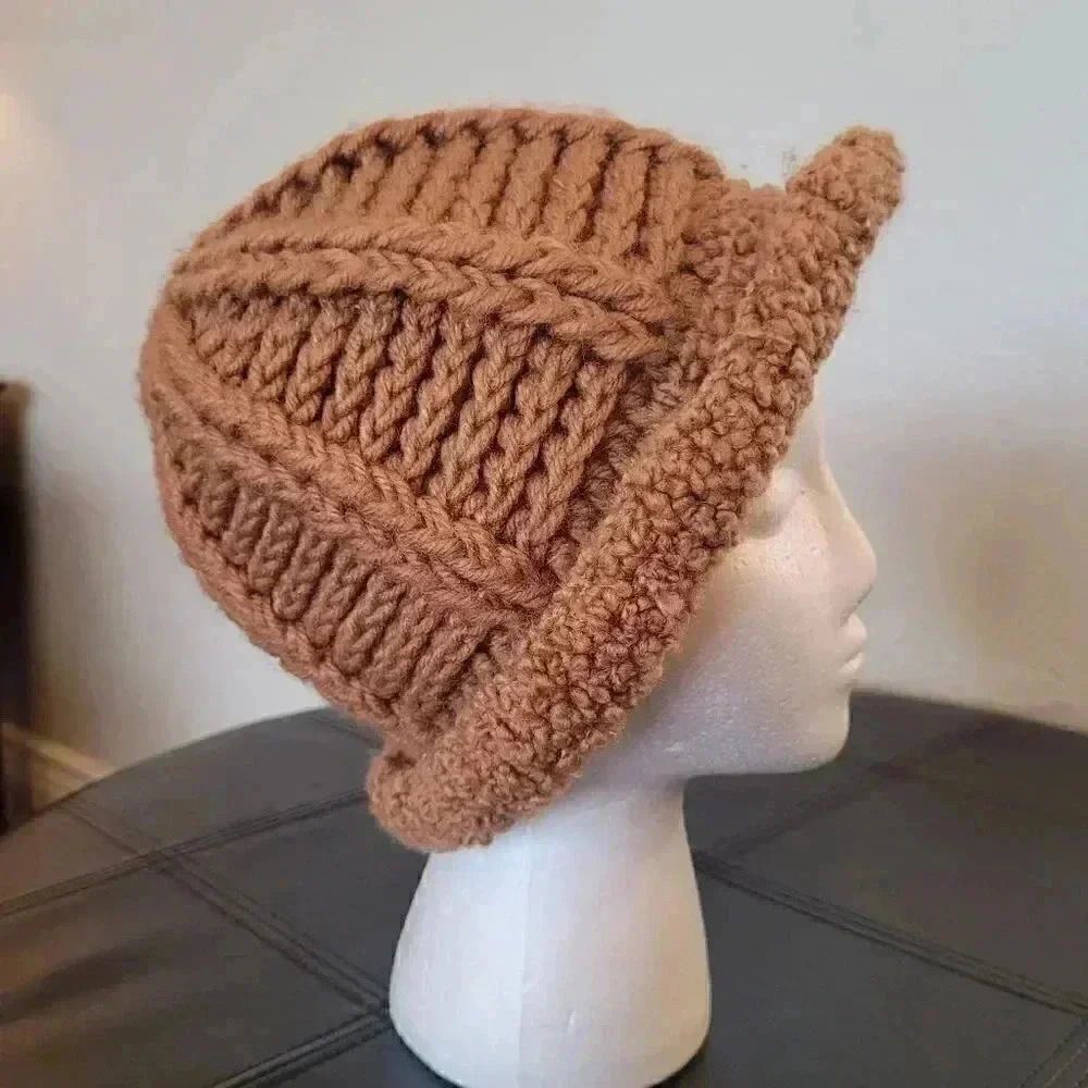 Betmar Unisex Adult Tan Acrylic Knit Yarn Bucket Hat EUC sz OS - Picture 8 of 10